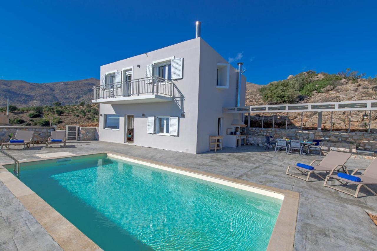 Tranquil Sea View Villa With Private Pool, Just 2Km From The Beach! Agia Galini Esterno foto