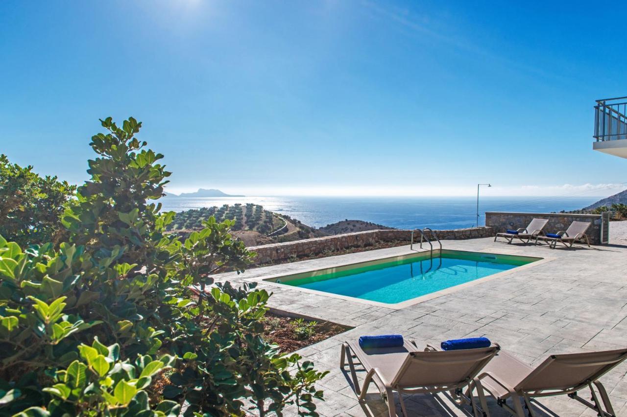 Tranquil Sea View Villa With Private Pool, Just 2Km From The Beach! Agia Galini Esterno foto