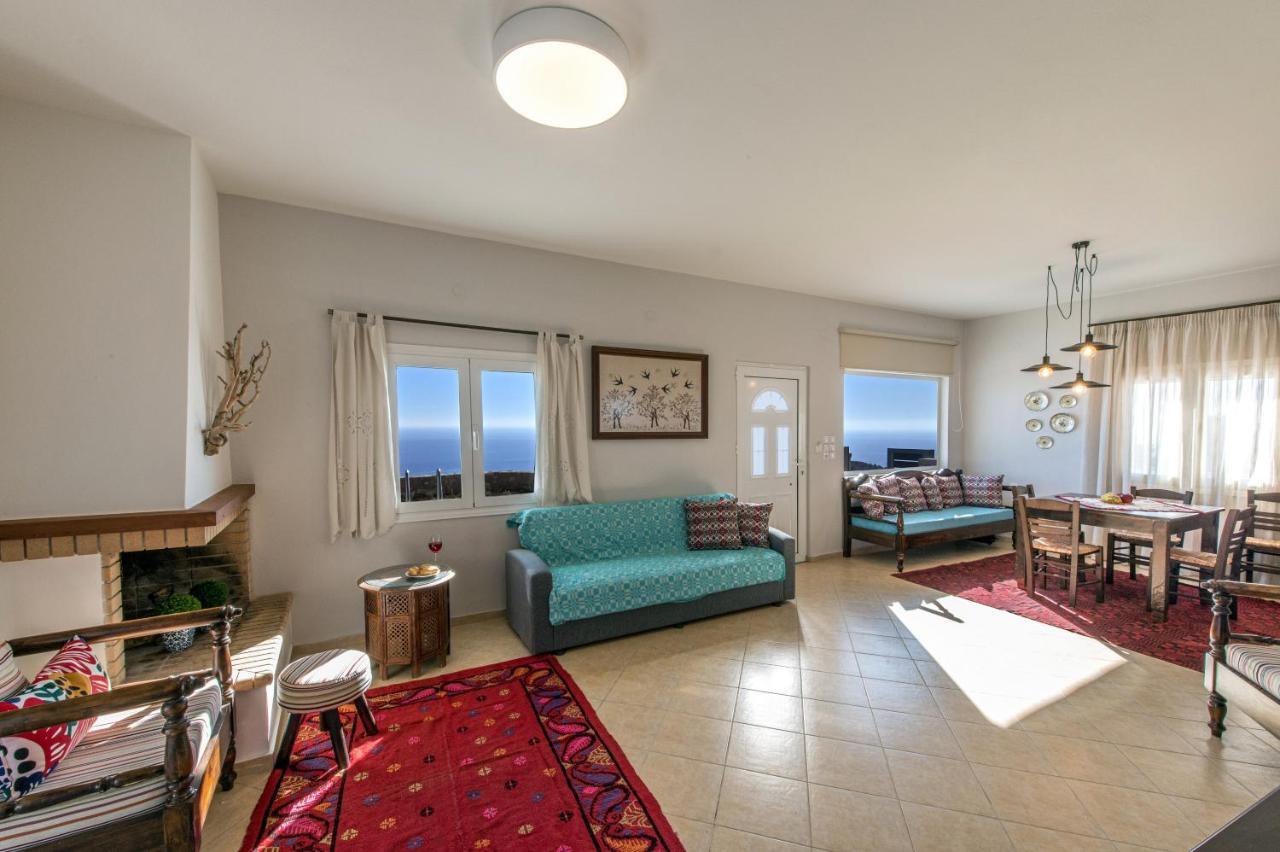 Tranquil Sea View Villa With Private Pool, Just 2Km From The Beach! Agia Galini Esterno foto