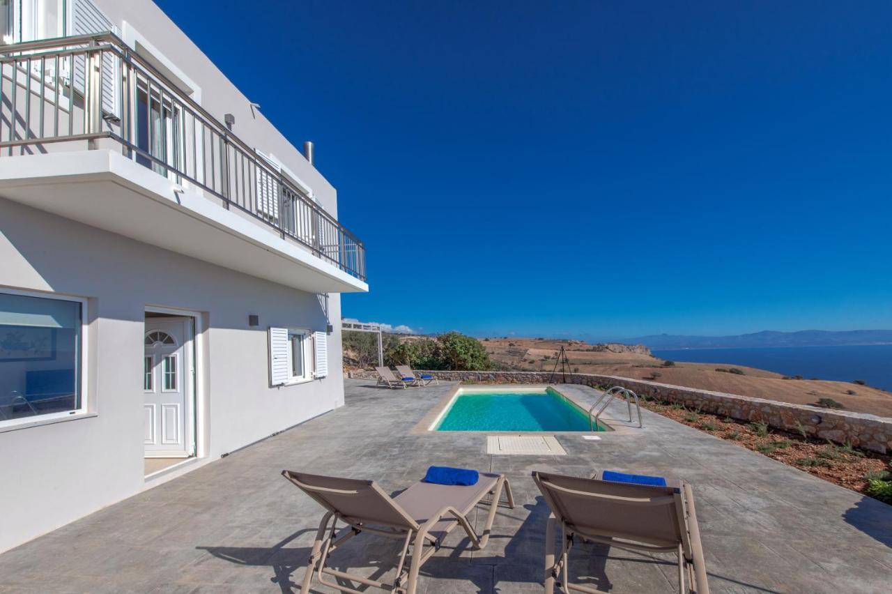 Tranquil Sea View Villa With Private Pool, Just 2Km From The Beach! Agia Galini Esterno foto