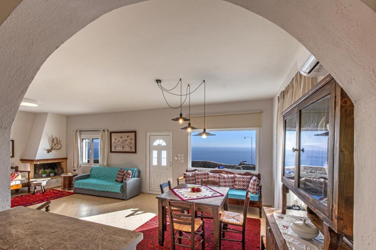 Tranquil Sea View Villa With Private Pool, Just 2Km From The Beach! Agia Galini Esterno foto