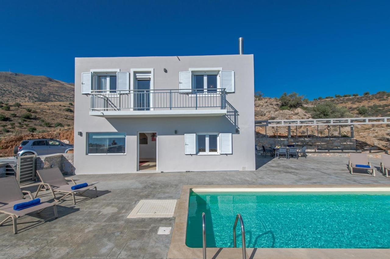 Tranquil Sea View Villa With Private Pool, Just 2Km From The Beach! Agia Galini Esterno foto