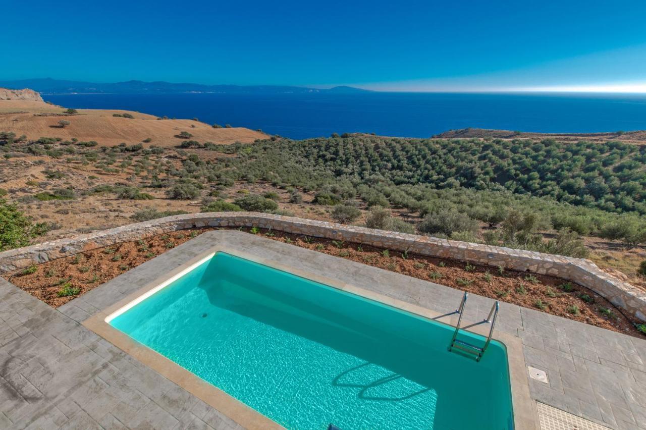 Tranquil Sea View Villa With Private Pool, Just 2Km From The Beach! Agia Galini Esterno foto