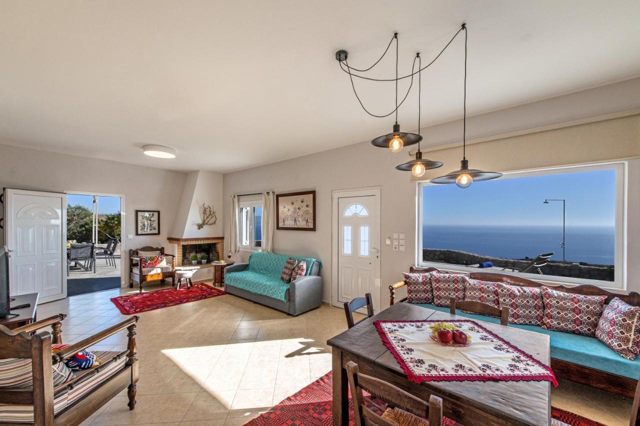 Tranquil Sea View Villa With Private Pool, Just 2Km From The Beach! Agia Galini Esterno foto
