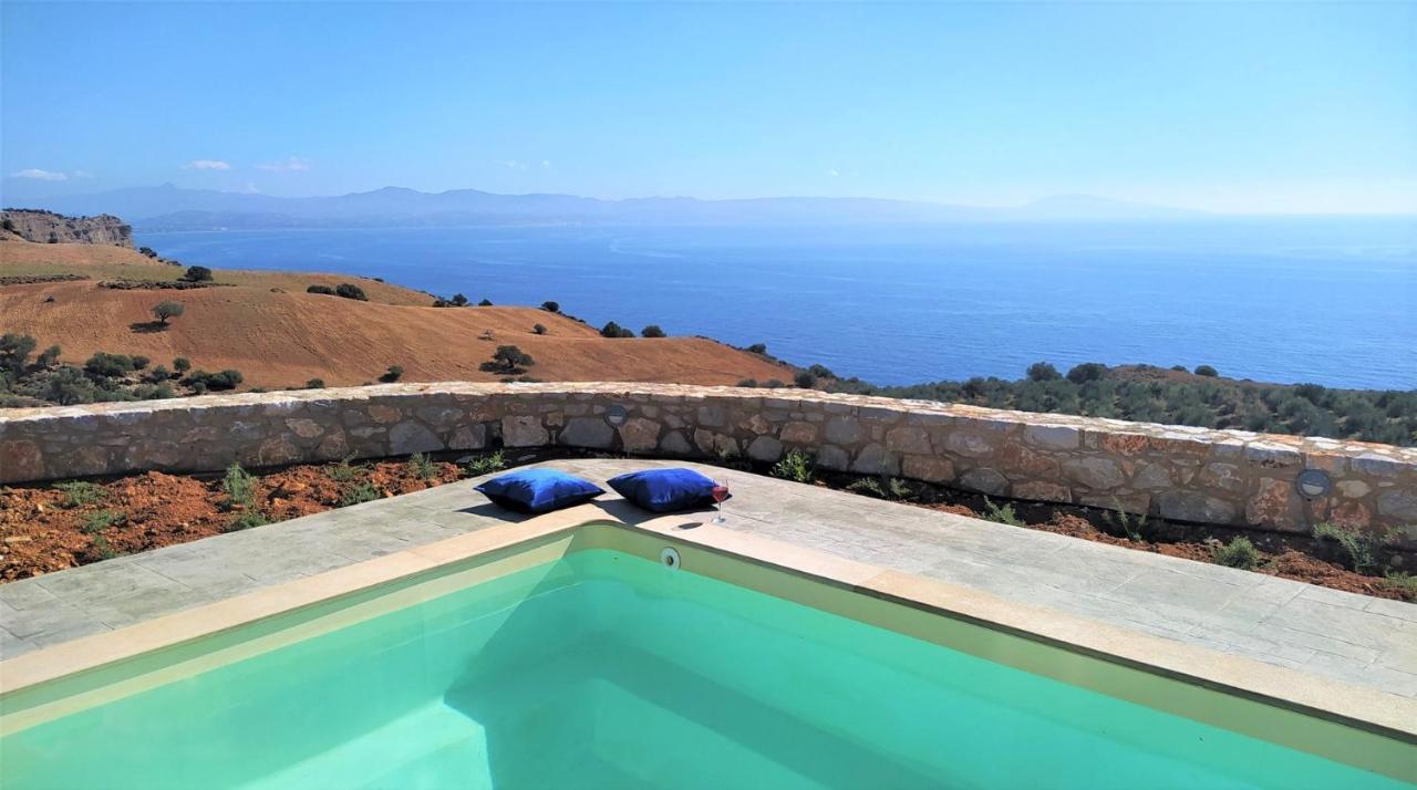 Tranquil Sea View Villa With Private Pool, Just 2Km From The Beach! Agia Galini Esterno foto